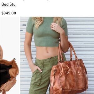 Bed Stu Large Rockaway Tote NWOT Rustic Tan